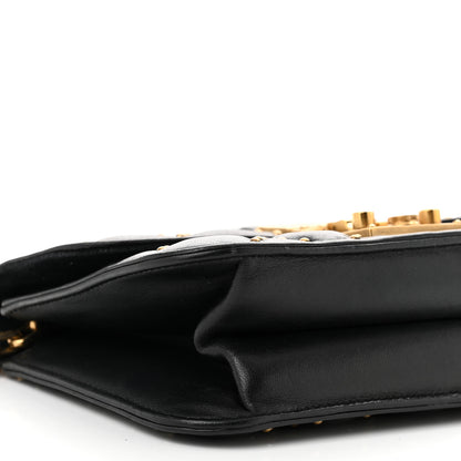 Christian Dior Lambskin Cannage Studded Small Dioraddict Flap Bag Black 9 of 10