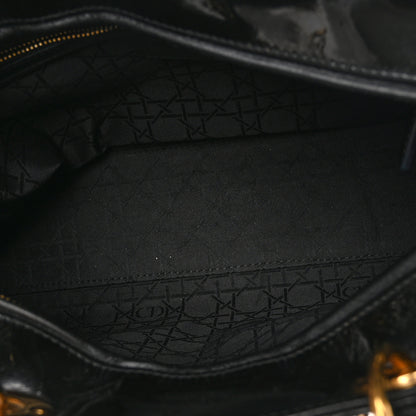 Christian Dior Patent Cannage Large Lady Dior Black 5 of 11