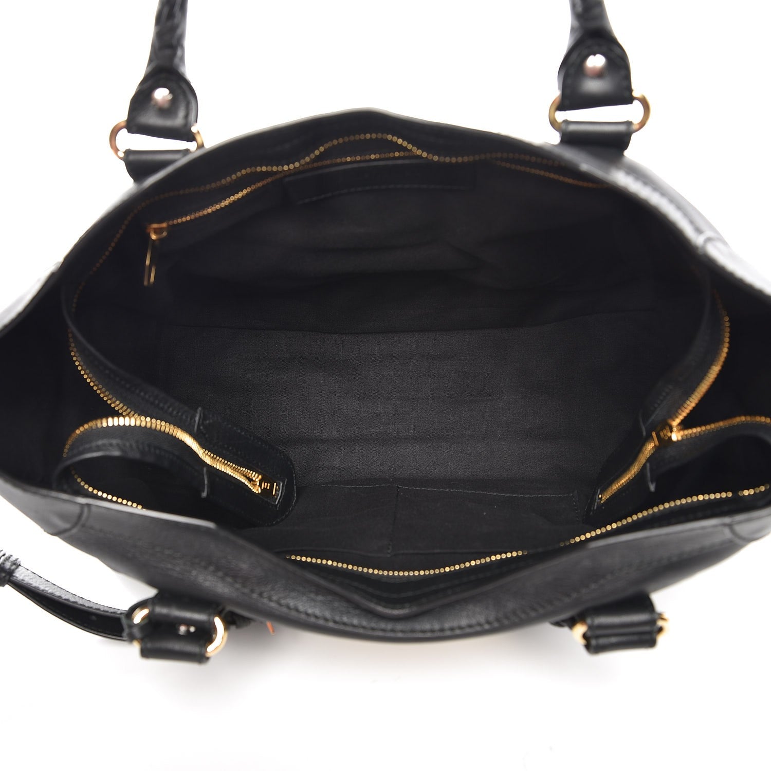 Balenciaga Veau Amp Plate Gold Hardware City Black 5 of 7