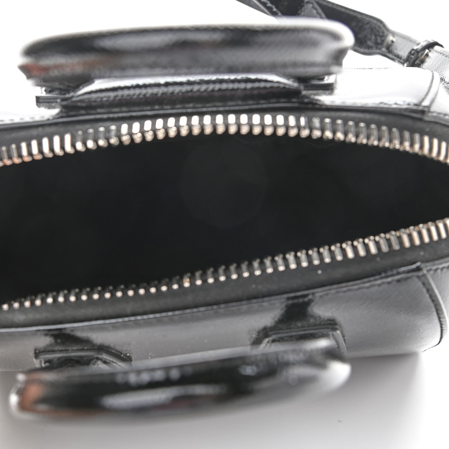 Givenchy Textured Patent Calfskin Mini Antigona Black 5 of 13