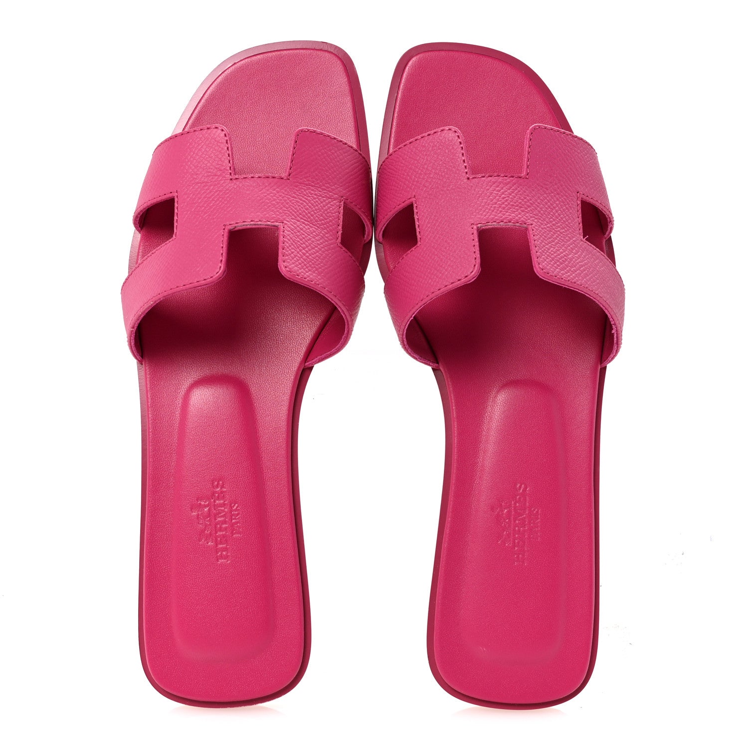 Hermes Epsom Oran Sandals 38 Rose Bougainvillea 2 of 10