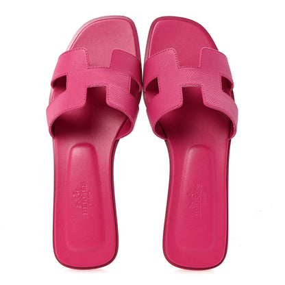 Hermes Epsom Oran Sandals 38 Rose Bougainvillea 2 of 10