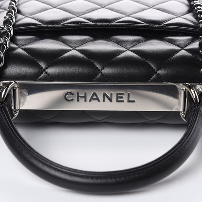 Chanel Lambskin Quilted Medium Trendy CC Flap Dual Handle Bag Black 12 of 13