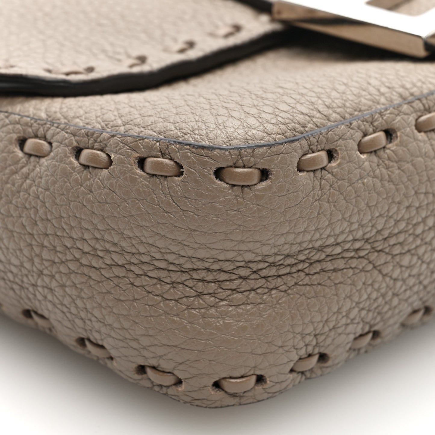 Cuoio Roma Sellerissima Nappa Sintetica Tape Stitch Mini Baguette Corda