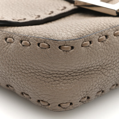 Fendi Cuoio Roma Sellerissima Nappa Sintetica Tape Stitch Mini Baguette Corda 9 of 10