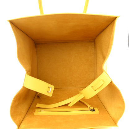 Celine Grained Calfskin Medium Phantom Luggage Yellow 5 of 10
