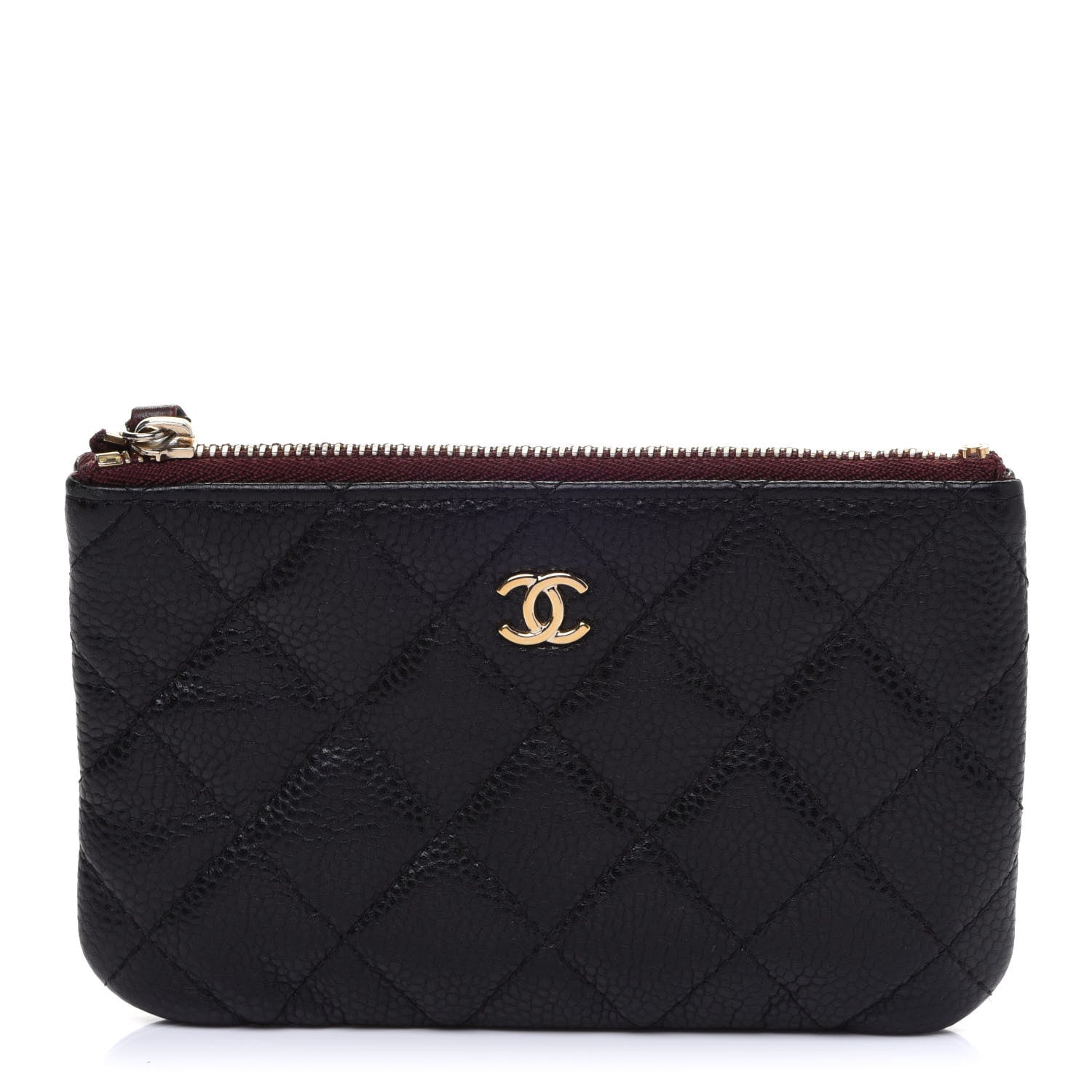 Chanel Caviar Quilted Small Cosmetic Case Black 1 of 10