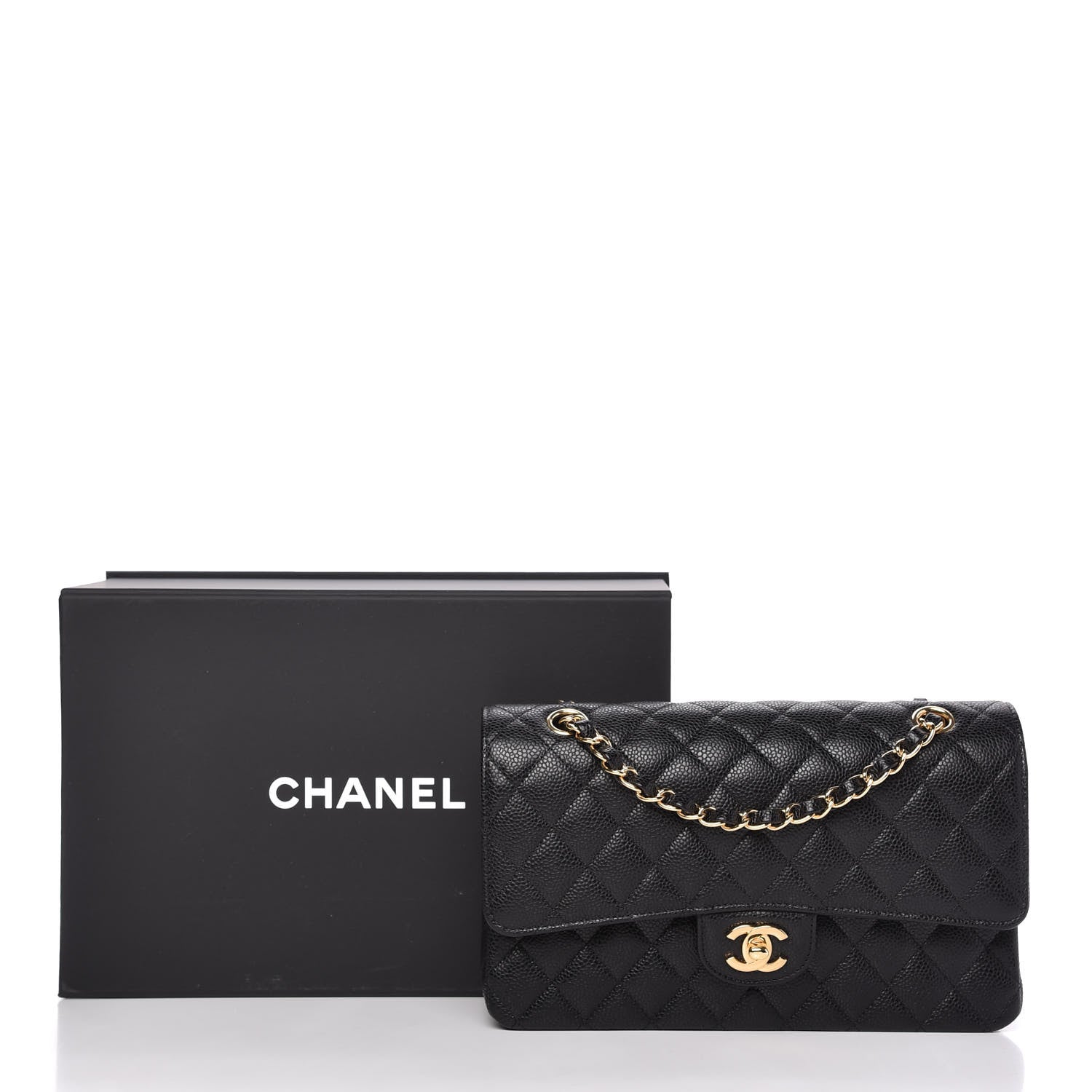Chanel Caviar Quilted Medium Double Flap Black 11 of 11