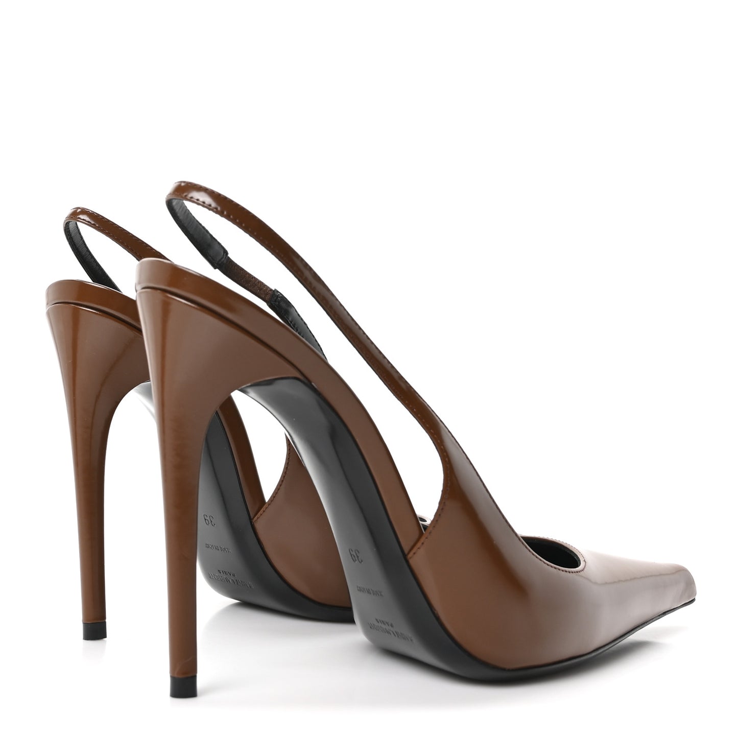 Patent Vendome Slingback Pumps 39 Soil Brown