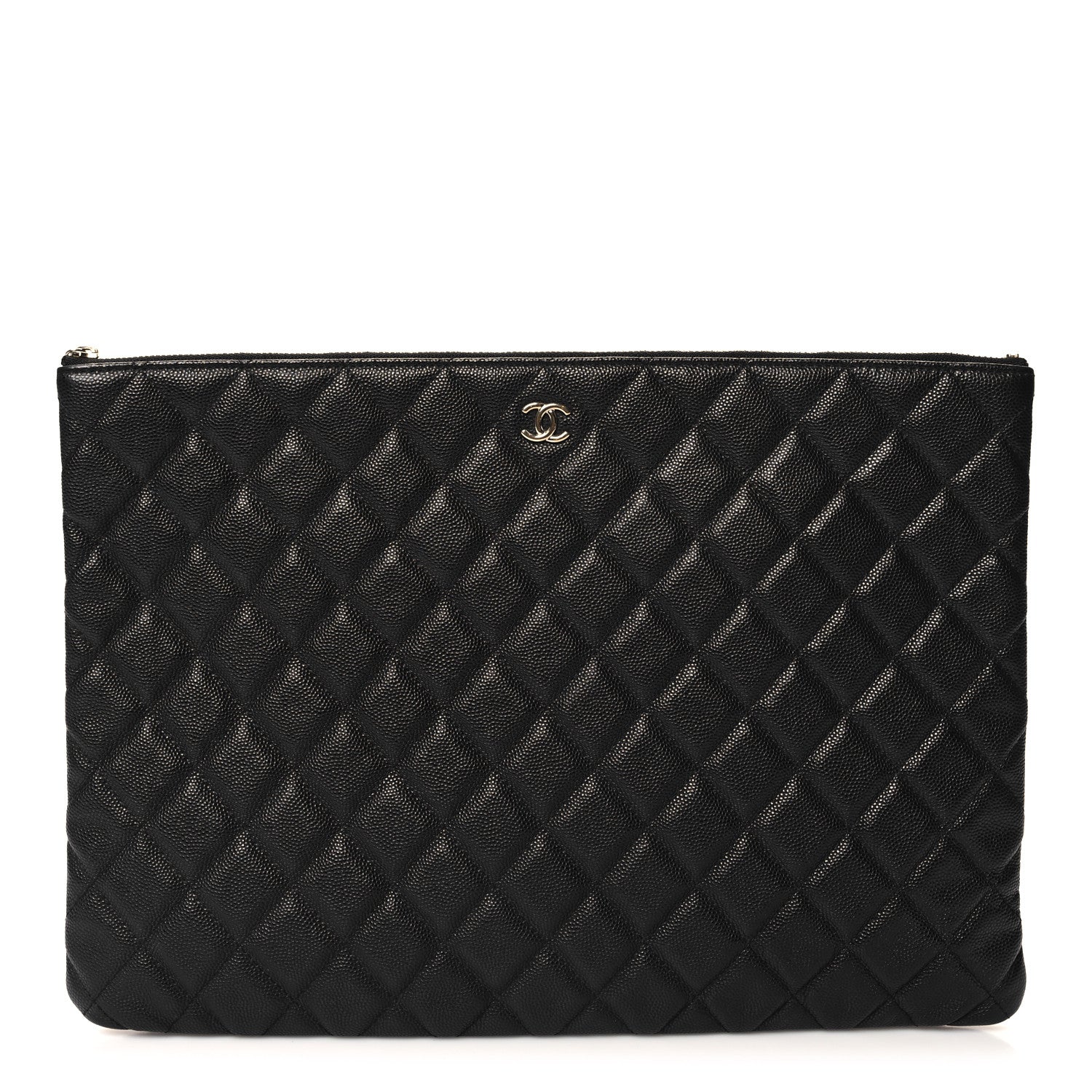 Chanel Caviar Quilted Large Cosmetic Case Black 1 of 7
