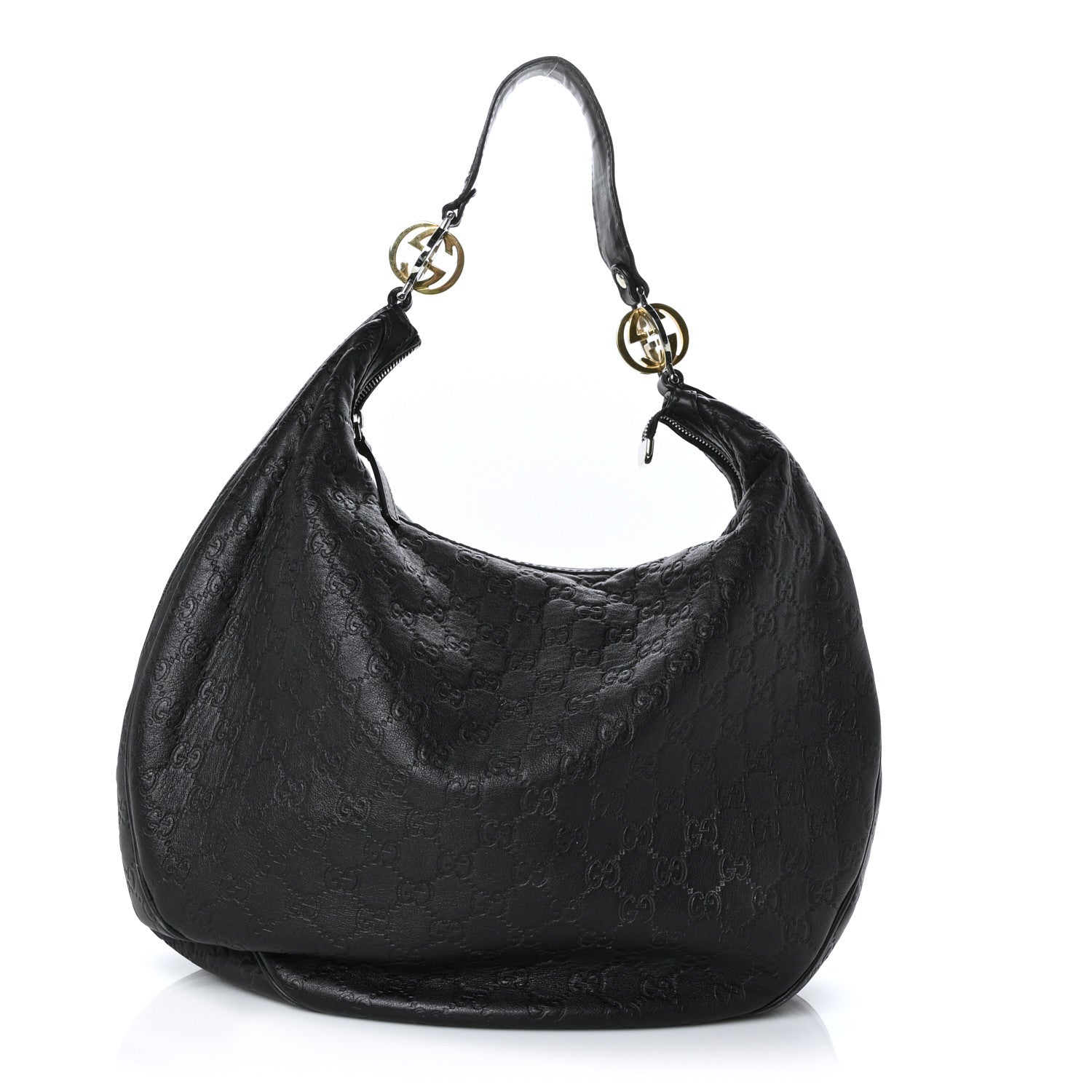 Gucci Guccissima Large GG Twins Hobo Black 1 of 9