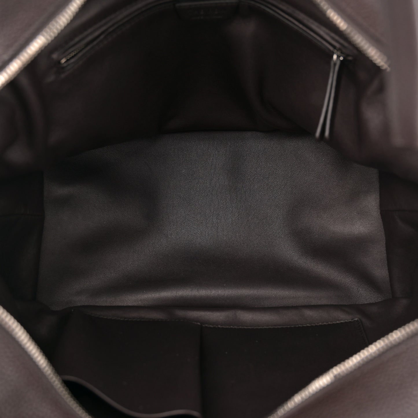 Grained Saddle Calfskin Henri Bag Brunette