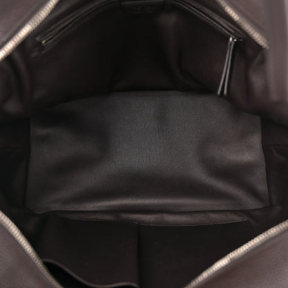 The Row Grained Saddle Calfskin Henri Bag Brunette 5 of 11