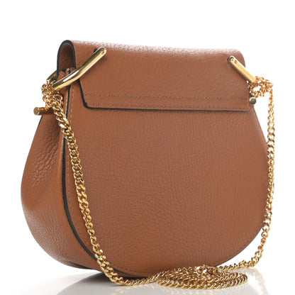Chloe Grained Lambskin Mini Drew Shoulder Bag Caramel 2 of 4