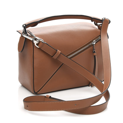 Loewe Calfskin Small Puzzle Bag Tan 3 of 9