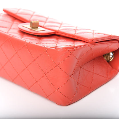 Chanel Aged Calfskin Quilted 2.55 Reissue Mini Flap Red 9 of 11