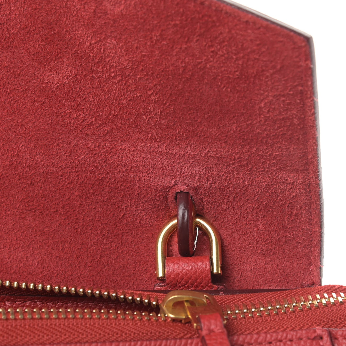 Baby Grained Calfskin Micro Belt Bag Poppy