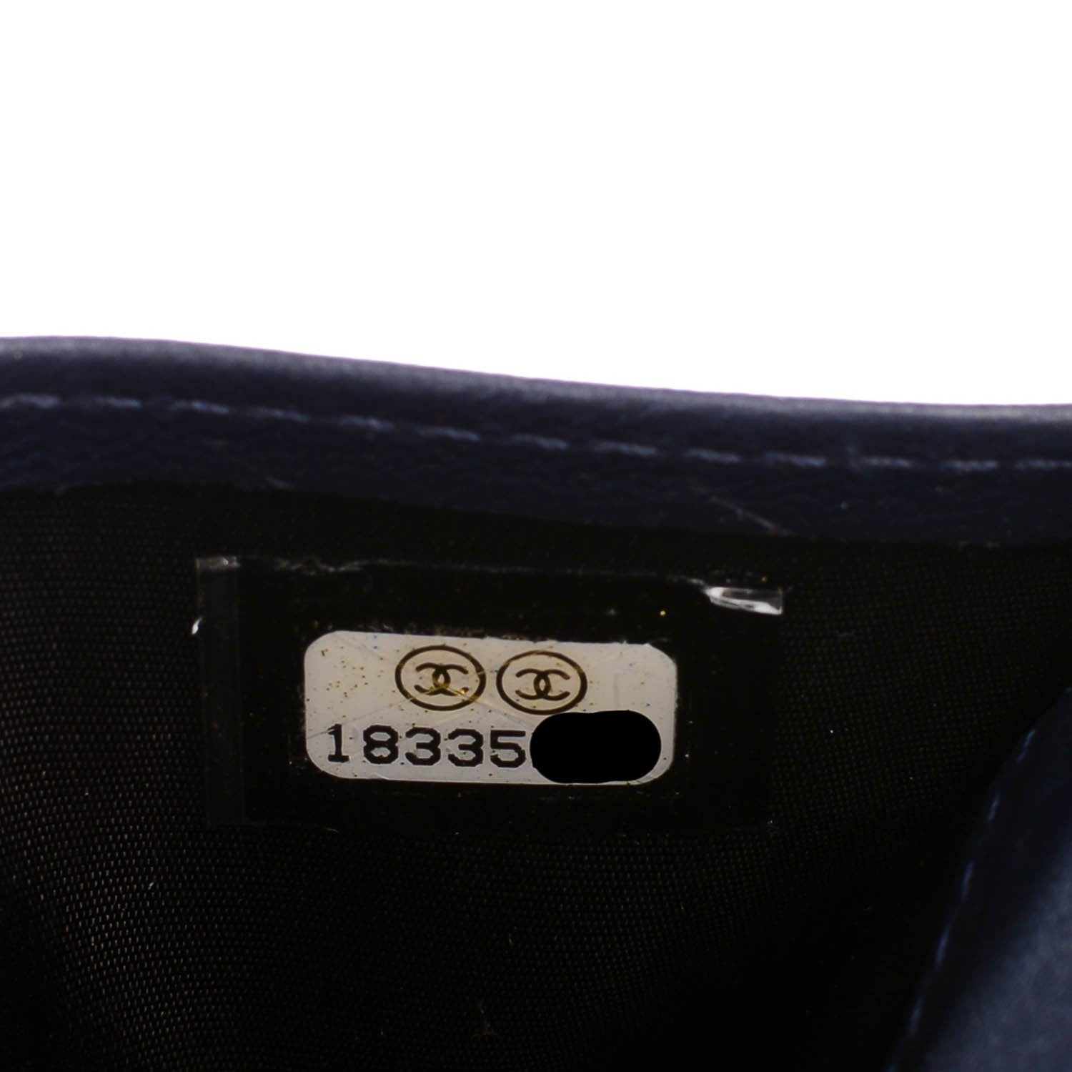 Chanel Lambskin Quilted Card Holder Navy Blue 8 of 8