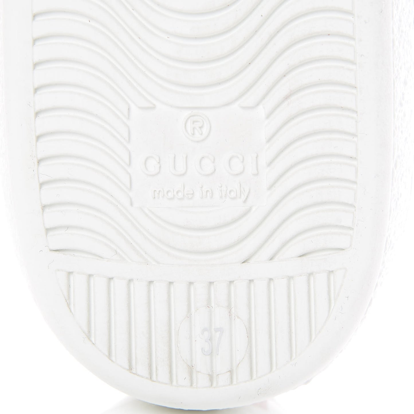 Calfskin Ayers Bee Embroidered Womens Ace Sneakers 37 White Green