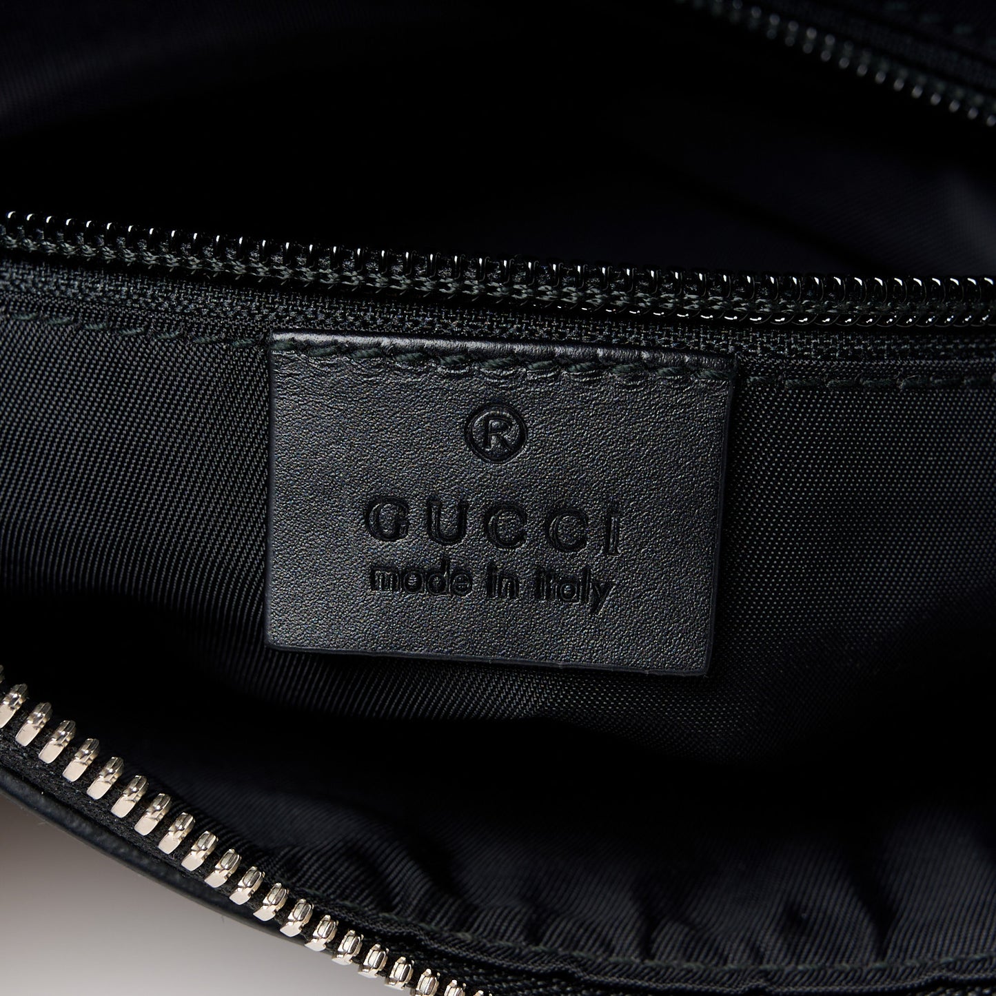 GG Supreme Monogram Web Messenger Bag Black