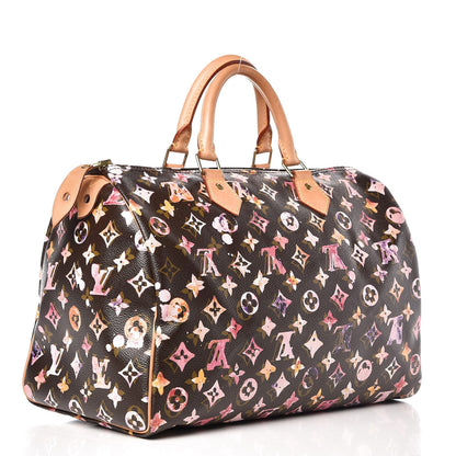 Louis Vuitton Watercolor Aquarelle Speedy 35 Brown 3 of 9