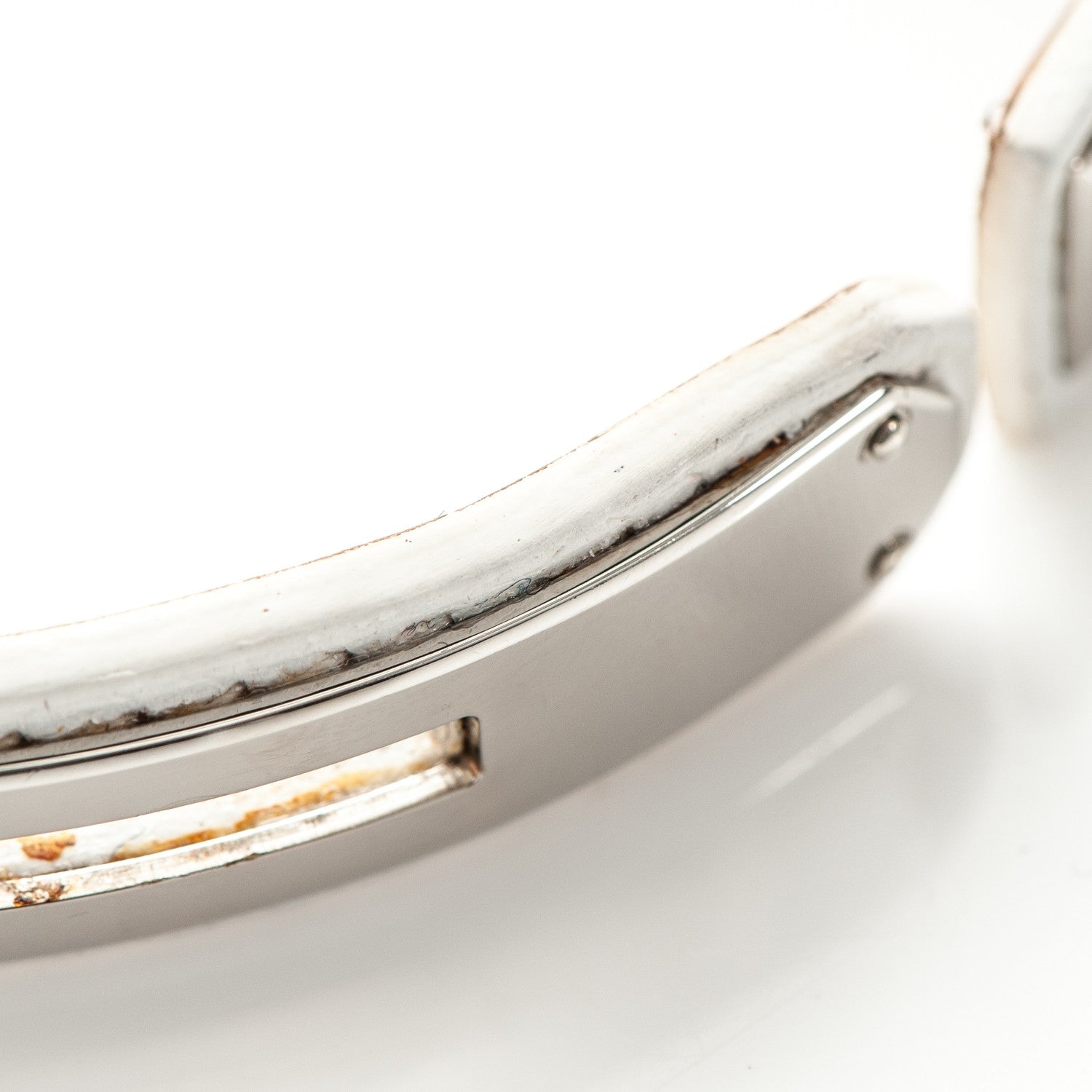 Hermes Epsom Kelly Single Tour Bracelet S White 7 of 8