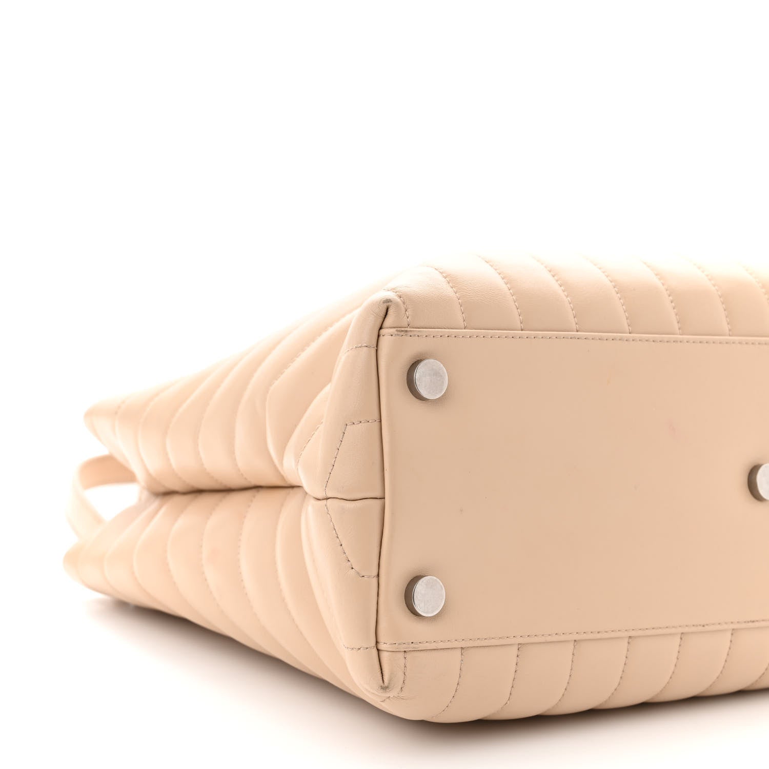 Saint Laurent Calfskin Y Quilted Monogram Large Loulou Shopper Nude Powder 9 of 15
