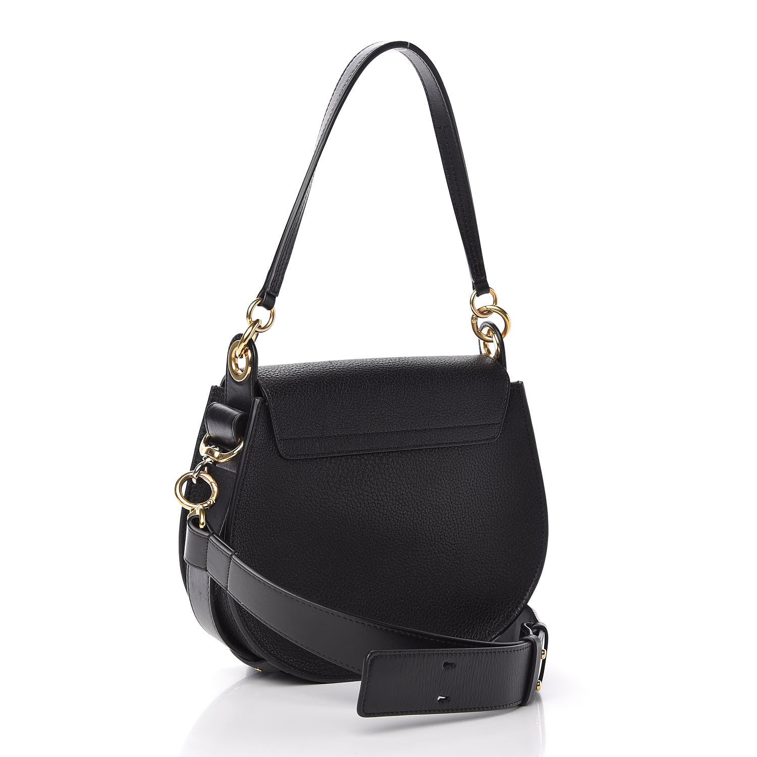 Chloe Grained Calfskin Large Tess Bag Black 3 of 10