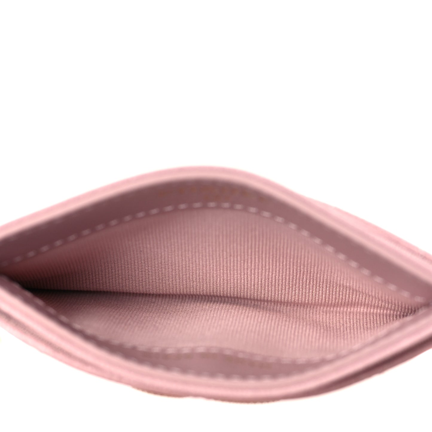 Caviar Quilted Studded CC Card Holder Light Pink