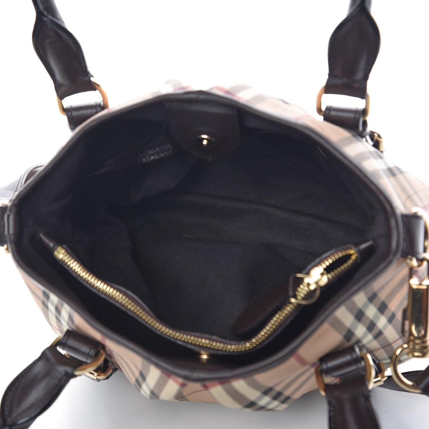 Haymarket Check Small Northfield Tote Chocolate