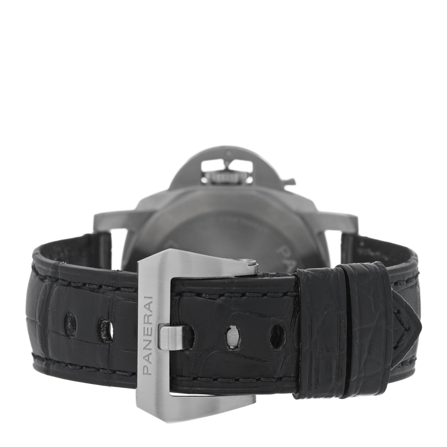 Panerai Stainless Steel Alligator 40mm Luminor Quaranta Automatic Watch White PAM01371 3 of 5