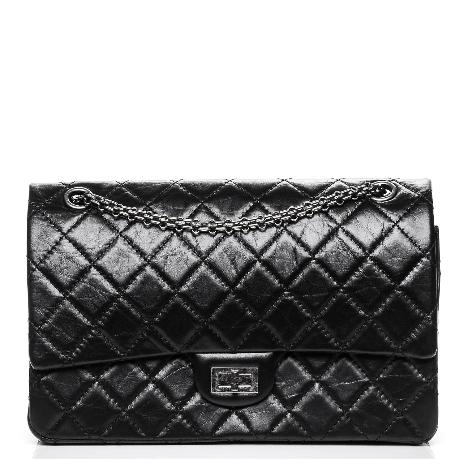Chanel Aged Calfskin Quilted 2.55 Reissue 226 Flap Black 1 of 8