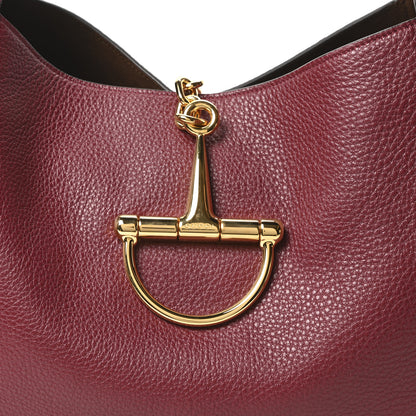 Gucci Grained Calfskin Softbit Maxi Shoulder Bag Rosso Ancora Red 7 of 10