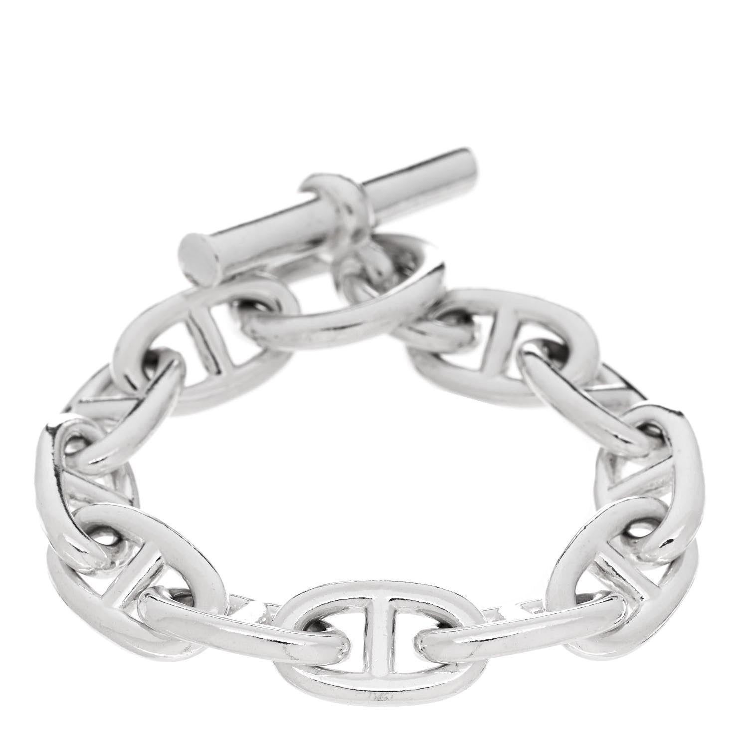 Hermes Sterling Silver PM Chaine D'Ancre Bracelet 1 of 4