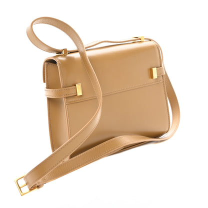 Saint Laurent Smooth Calfskin Mini Manhattan Shoulder Bag Tabac Brown 2 of 9