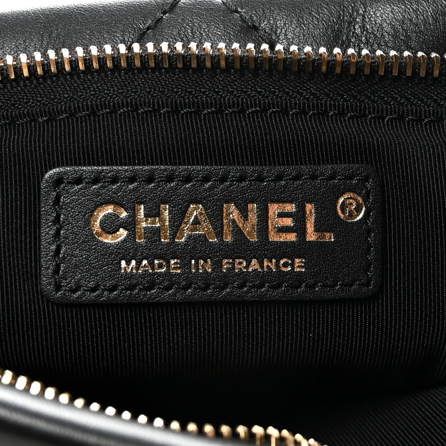 Chanel Calfskin Quilted Fold Over Clutch Black 6 of 11