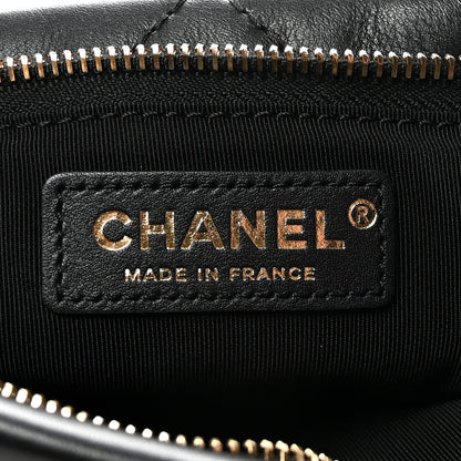 Chanel Calfskin Quilted Fold Over Clutch Black 6 of 11