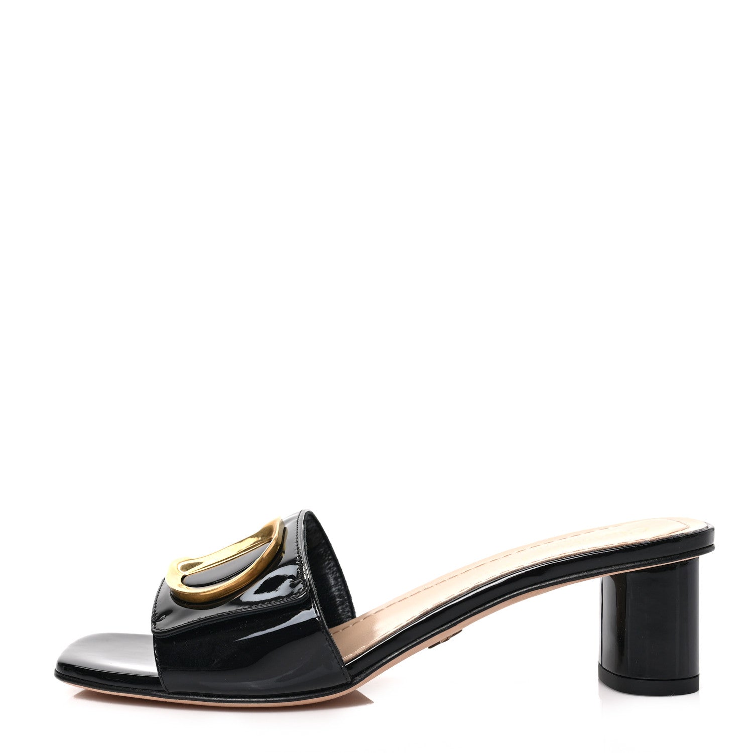 Christian Dior Patent C'est Dior 50mm Slide Sandals 36.5 Black 1 of 7