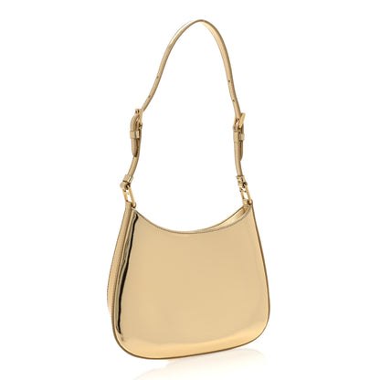 Prada Spazzolato Cleo Adjustable Strap Shoulder Bag Platino 3 of 7