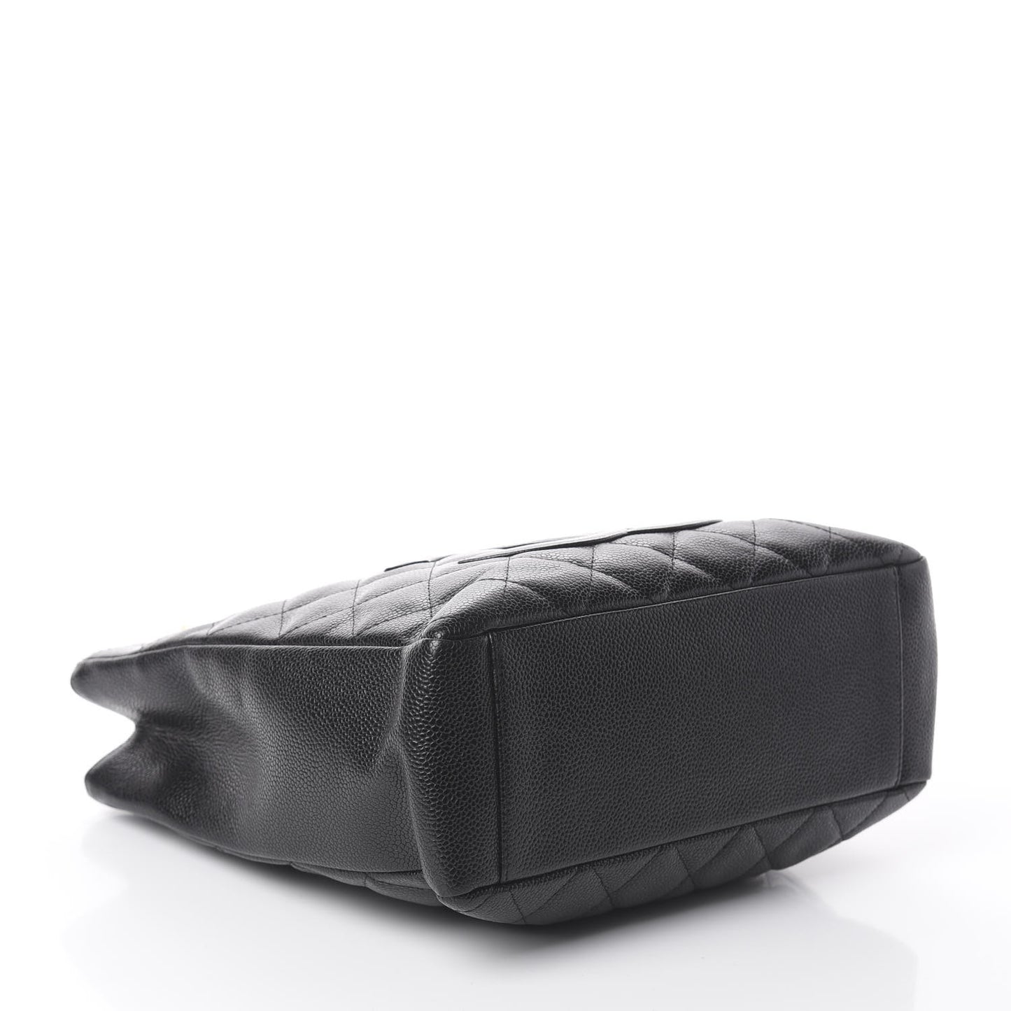 Caviar Quilted Petit Shopping Tote PST Black