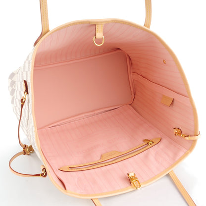 Louis Vuitton Damier Azur Neo Neverfull MM Rose Ballerine 6 of 10