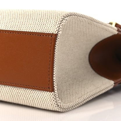 Saint Laurent Canvas Calfskin Manhattan Shoulder Bag Natural Beige Brick 9 of 9