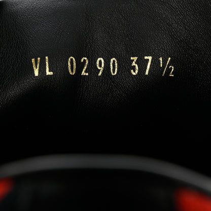Louis Vuitton X UF Calfskin Tufted Monogram Stellar Sneakers 37.5 Black Red 9 of 11