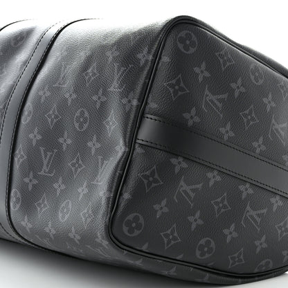 Louis Vuitton Monogram Eclipse Keepall Bandouliere 45 9 of 9