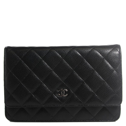 Chanel Caviar Quilted Wallet On Chain WOC Black 10 of 18
