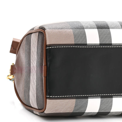 Burberry E-canvas Check Mini Bowling Bag Dark Birch Brown 7 of 9