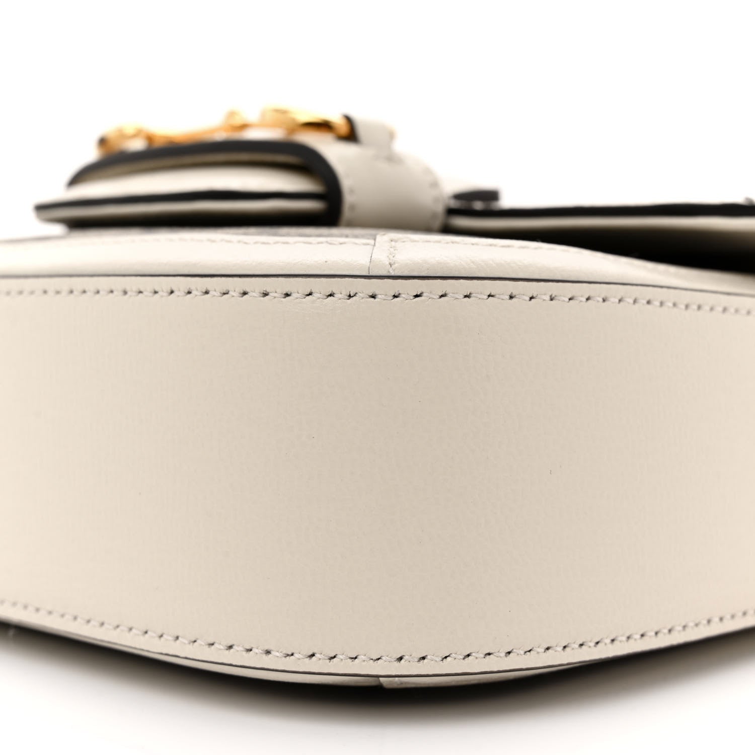 Gucci GG Supreme Monogram Web Mini Horsebit 1955 Shoulder Bag Beige Mystic White 10 of 10