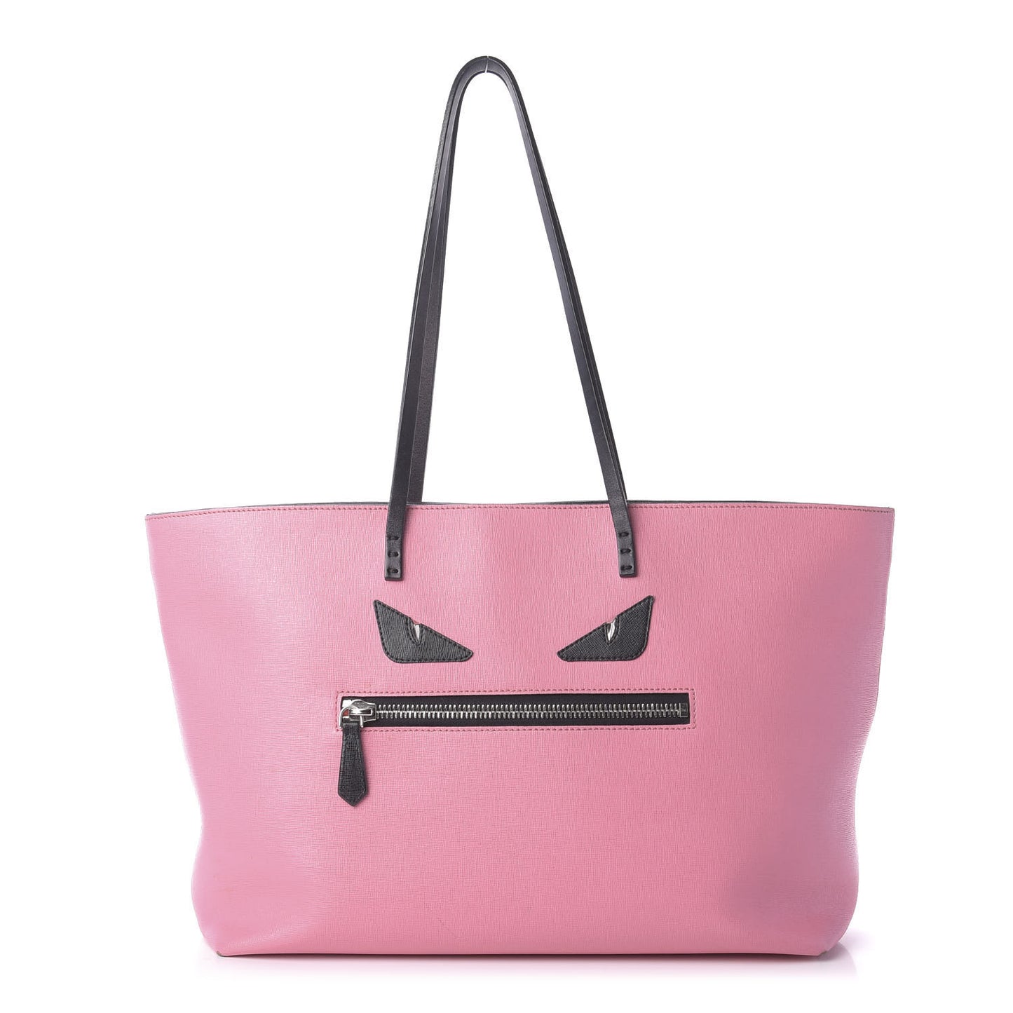 Vitello Elite Cuoio Monster Buggies Medium Roll Tote Lollypop Black
