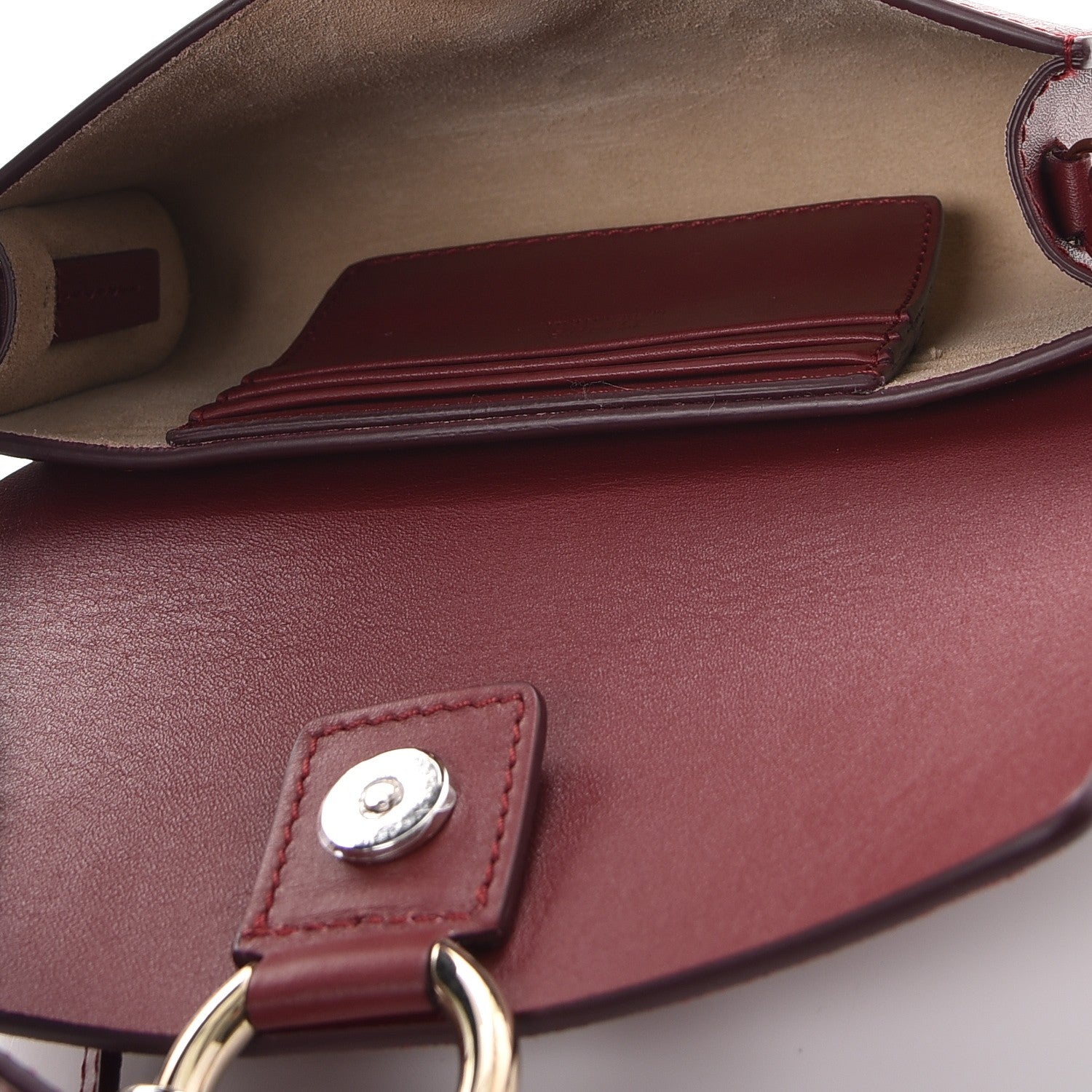 Chloe Suede Calfskin Mini Faye Shoulder Bag Plum Purple 5 of 7