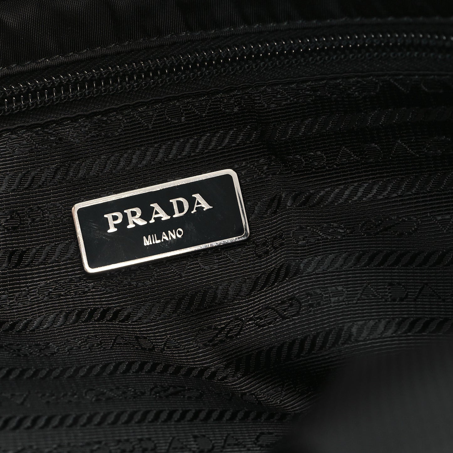 Nylon Vela East West Shopper Tote Black